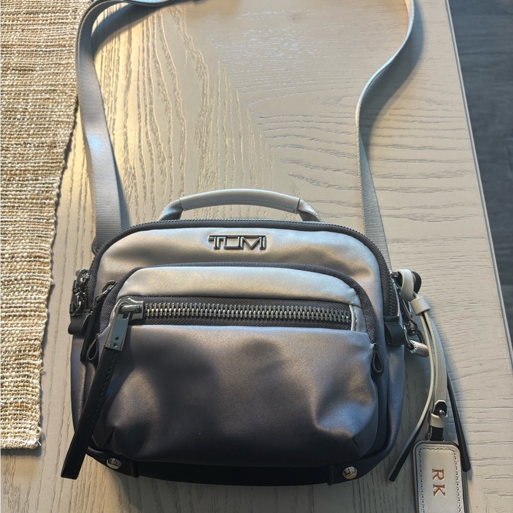 Tumi Black and Gray Belt Bag